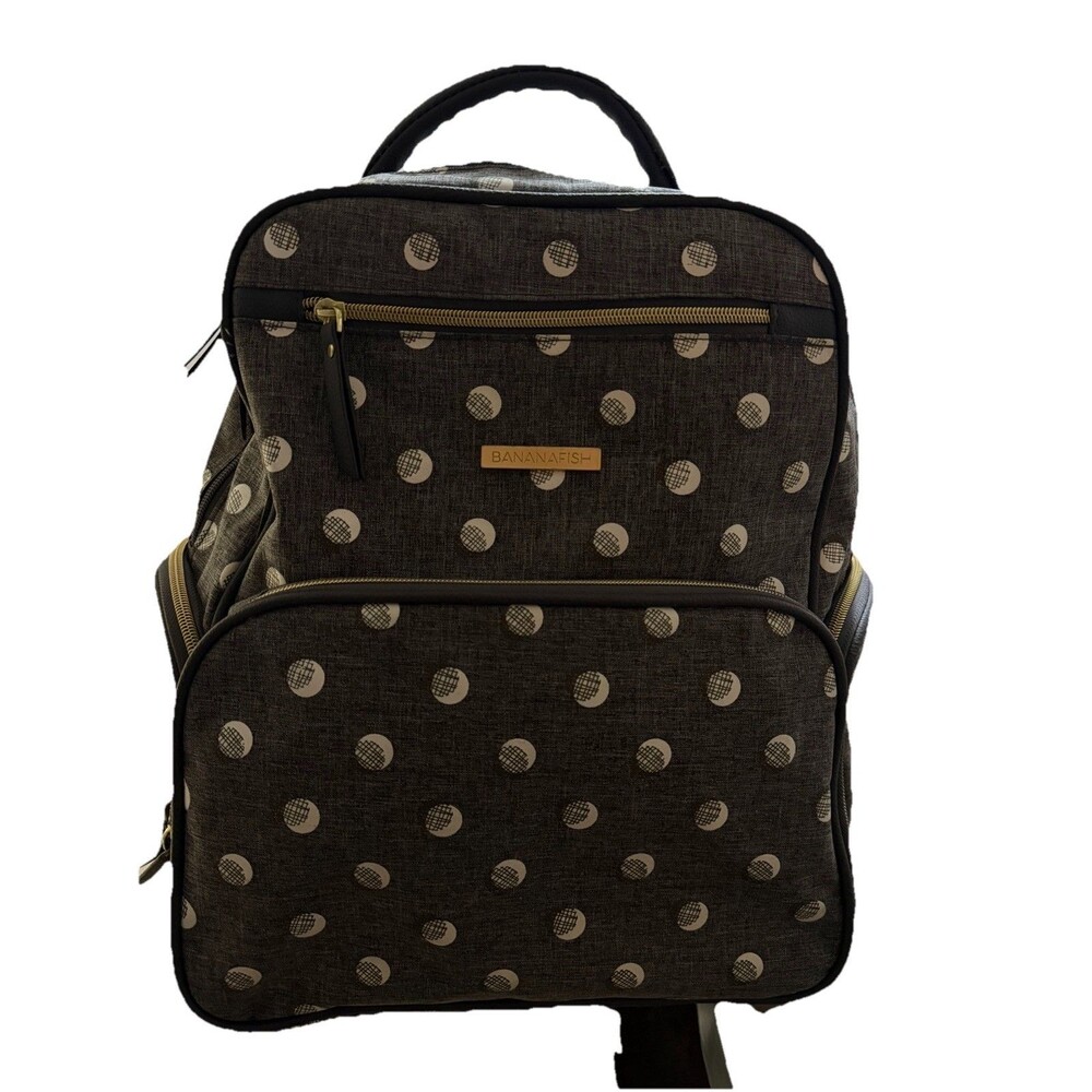 Bananafish Backpack Diaper Bag Gray Very Good‎ Condition